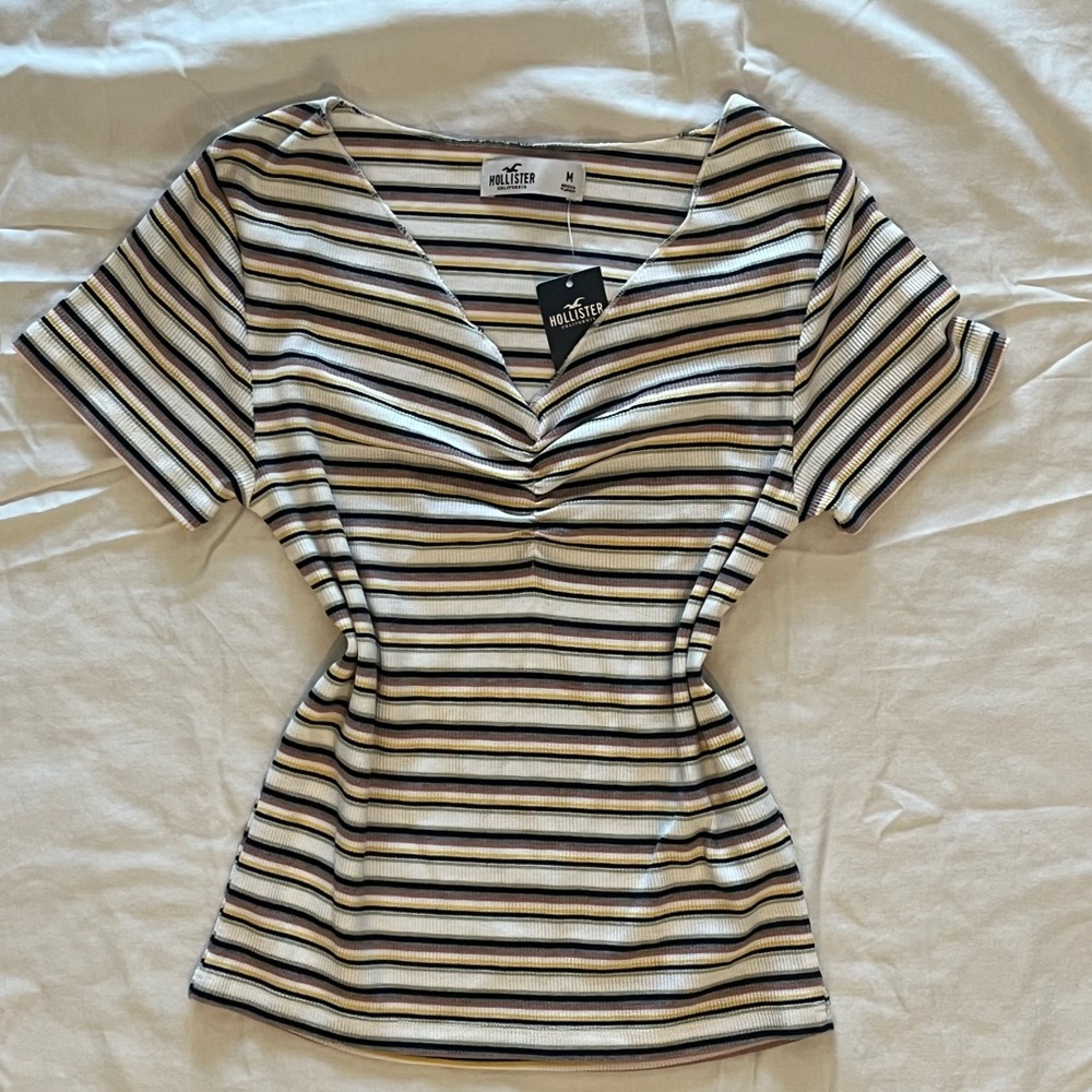 Hollister Multi Color Striped Top